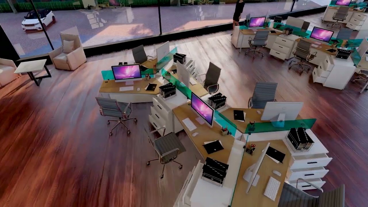 Skyline - Redefining Workspaces: 3D Rendering for Office and Business Buildings