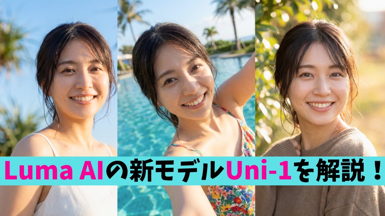 Luma AIが出した画像モデル『Uni-1』を解説！