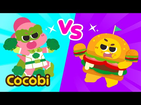 Junk Food vs Healthy Food🍔🥦 Fun Songs for Kids | Cocobi