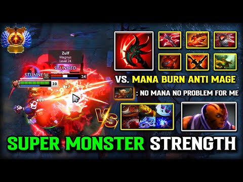 SUPER MONSTER STRENGTH OFFLANE Centaur Warrunner | TANKY RAID BOSS Vs. Mana Burn Anti Mage Dota 2