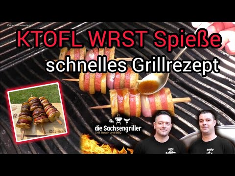 SCHNELLE Wurst Spieße | schnelles & leckeres Grillrezept ohne Schnickschnack | Die Sachsengriller