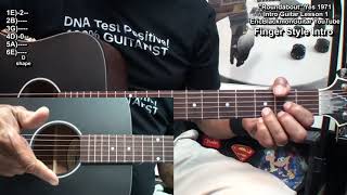 ROUNDABOUT Yes Guitar Lesson 1 INTRO & OUTRO Finger Style & Picked Notes @EricBlackmonGuitar