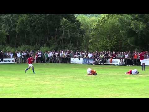 Heftiges Foul TSG Öhringen -  FC Union Heilbronn