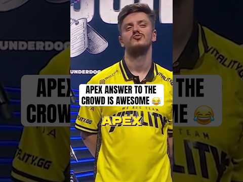 Apex from Team Vitality answers the crowd in Austin Major. ITS HILARIOUS 😂 #cs2 #csgo #vitality