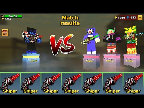 Pixel Gun 3D - Random Duel #4 - Anti-Champion Rifle My Favorite Sniper BEST