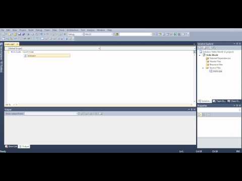 Microsoft Visual Studio C++ Tutorial 1 (Hello, World), HD