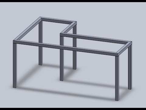 Struttura saldata con SolidWorks 2020 Tutorial