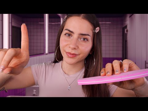ASMR 1€ Nagelstudio auf dem Schulklo | Roleplay