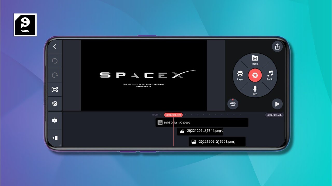 SpaceX Font Design | Logo & Intro | Pixellab & Kinemaster | Skystene Productions