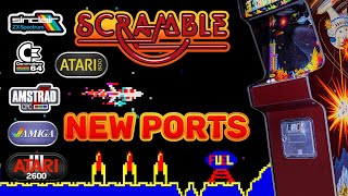 Scramble - New home Ports - Amiga,Amstrad CPC,Atari 2600,7800,Commodore  64,Spectrum
