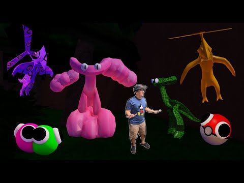 ENTREI NO PARQUE DO AZUL BABÃO E ENCONTREI MONSTROS SECRETOS ESCONDIDOS!