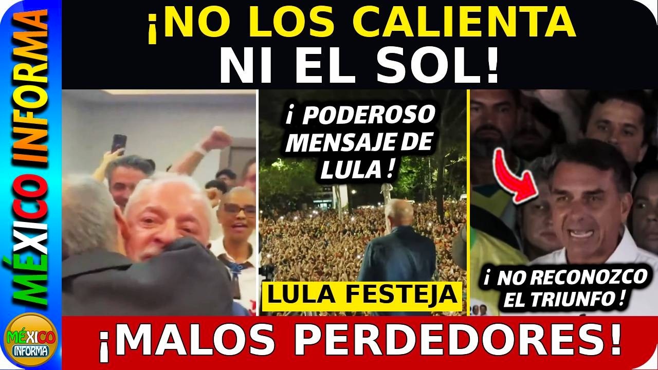 NO LOS CALIENTA NI EL SOL. FLAVIO MAL PERDEDOR. DESCONOCE EL TRIUNFO DE LULA. LA DERECHA HACE CORAJE