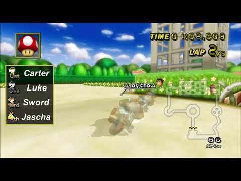 【MKW】DS Peach Gardens Comparison | Sword vs. Carter vs. Luke vs. Jascha
