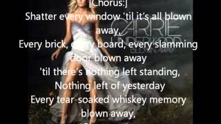 Blown away Lyrics