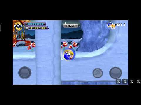 Sonic the Heghehod 4 Mobile - (Zona White Park act 1 - País de la Nieve) Walkthrough