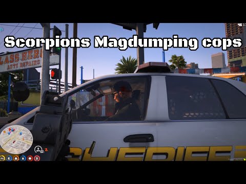 Scorpions Magdumping Cops As Always || SCORPIONS+UZI+BIKE 🔥 || NoPixel India ||