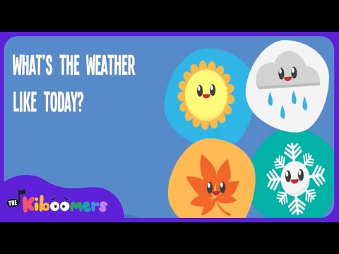 What's The Weather Like Today | Song Lyrics Video for Kids | The Kiboomers