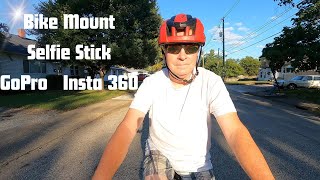 Bike Motorcycle Handlebar Selfie Stick Mount for Insta360 X5 GoPro