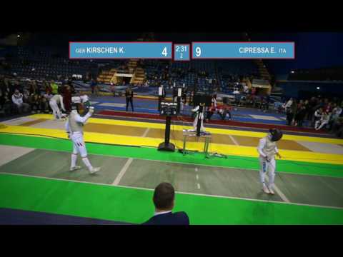 T32. CIPRESSA Erica (ITA) - KIRSCHEN Kim (GER). Foil women.