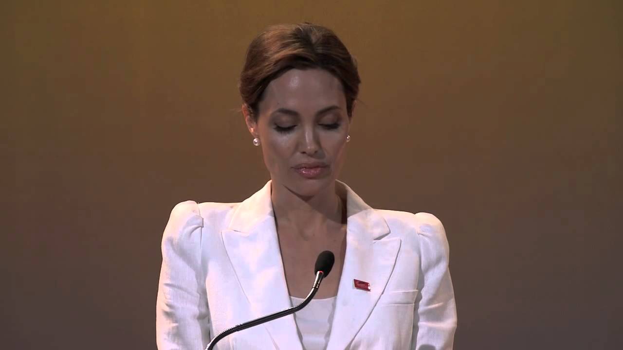 UN Special Envoy Angelina Jolie speech at opening of Summit Fringe - YouTube