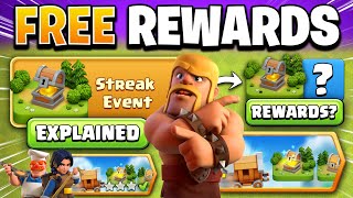 NEW Streak Event Explained - Get Daily FREE Rewards & Special Challenges Event in Clash of Clans