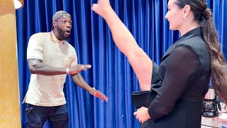 WOW! Deontay Wilder STUNNED by Female Kickboxer: “I LIKE THAT!” — NEARLY KICKED in Head