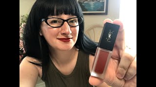 Review - Yves Saint Laurent Tatouage Couture Velvet Cream Velvet Matte Stain in Rouge Rebel