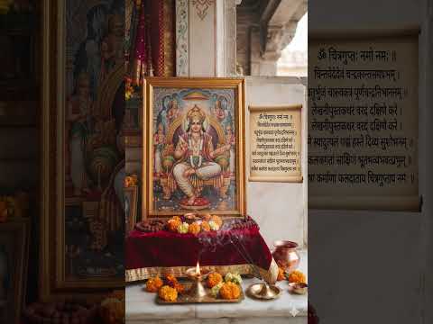 श्री चित्रगुप्त ध्यान मंत्र | Shri Chitragupta Dhyan Mantra with Lyrics | Kayastha Puja Mantra