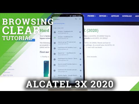 Delete Browser Data - Clear Browser on ALCATEL 3X 2020
