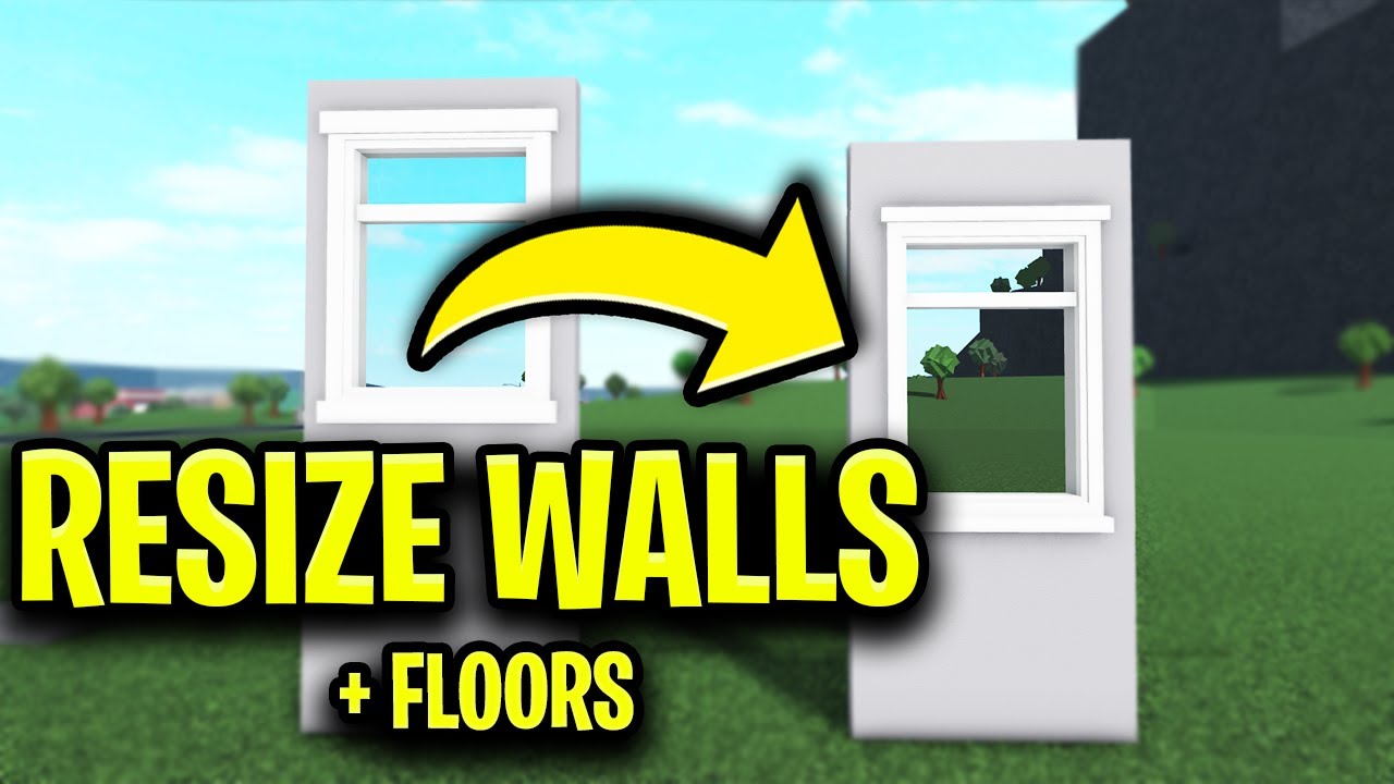 How to RESIZE WALLS AND FLOORS in Bloxburg! (Roblox)