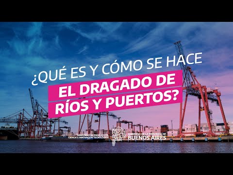 Part of a video titled ¿Qué es y cómo se hace el dragado de ríos y puertos? - YouTube