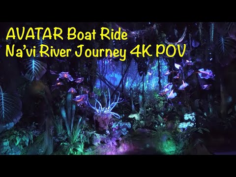 [4K] Avatar Land Boat Ride - Na'vi River Journey - Pandora - Animal Kingdom