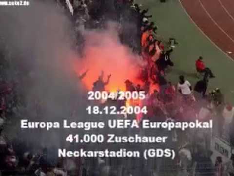 2004/2005 Europa League VfB Stuttgart 1893 - Dinamo Zagreb  Pyro