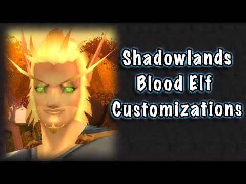 Jessiehealz - Shadowlands New Blood Elf Customisation Options