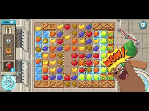 We Bare Bears Match3 Repairs Level 323 - No Boosters