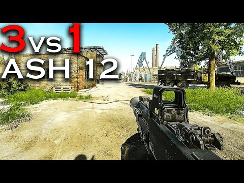 ASH-12 vs three - Escape from Tarkov 0.12.7