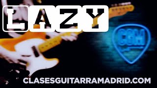 Lazy (Deep Purple) Intro Guitar Lesson TAB & Backing track