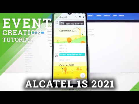 How to Add Event to Calendar on ALCATEL 1S 2021 – Use Calendar