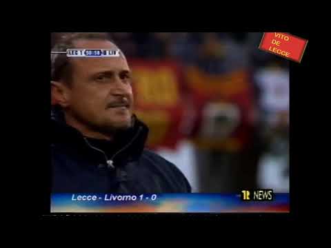 LECCE-LIVORNO 1-0 SERIE B 2002 GOL SU PUNIZIONE DI DAVOR VUGRINEC