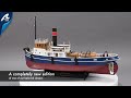 Miniature vidéo Wooden boat model: Samson tugboat