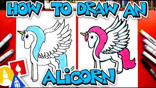 How To Draw An Alicorn (Unicorn &amp; Pegasus)