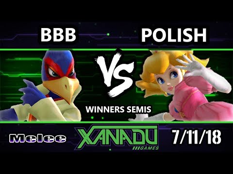 S@X 258 SSBM - BBB (Falco) Vs. Polish (Peach) - Smash Melee Winners Semis