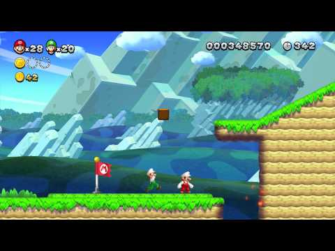 New Super Mario Bros U - 100% Walkthrough Co-op - Parte 02 di 22