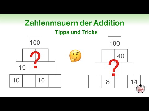 Zahlenmauern Tipps und Tricks, so löst du jede! (Teil 1) | Mittelstein | Eckstein