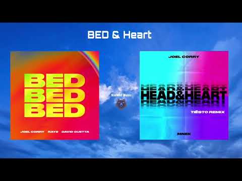 Joel Corry, David Guetta, MNEK, RAYE - BED & Heart (SimMad Mashup)