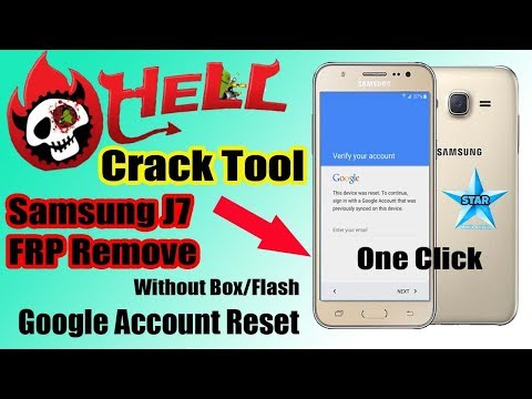 Samsung J7 J700F FRP Unlock Without Otg By Hell Tool | Samsung All J Series frp Bypass 1 click Video