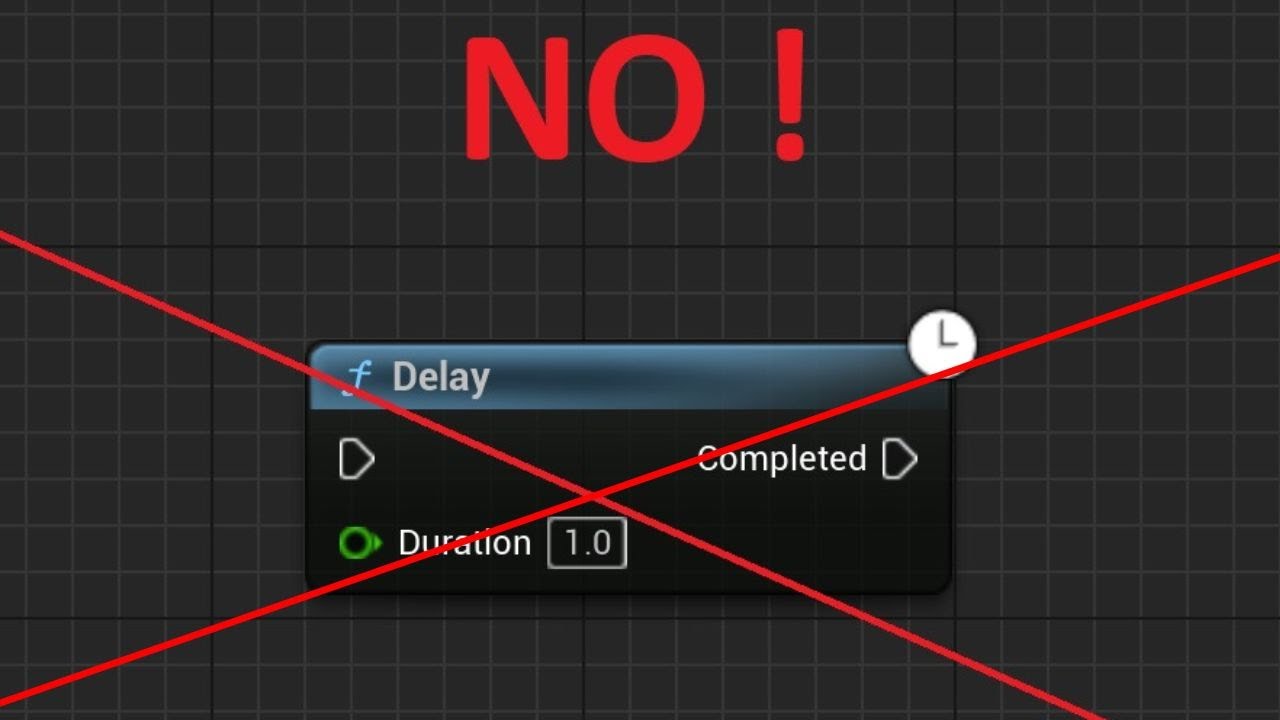 Never use DELAY node in Unreal Engine | Use Timers Instead | Tutorial