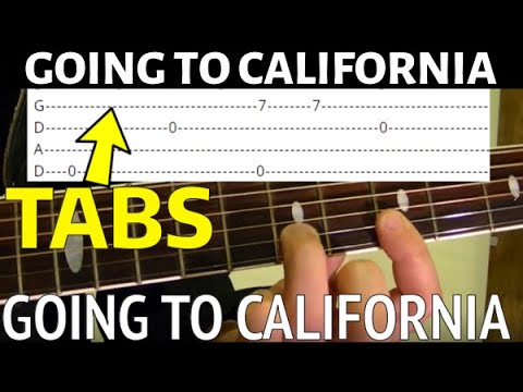 Going to California - Led Zeppelin - Guitar Lesson WITH TABS