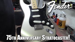 Video thumbnail for 75th anniversary Fender Stratocaster! by ZIMM'S GUITARS