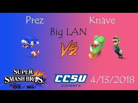 CCSU Big LAN - Prez (Sonic) vs Knave (Yoshi, Luigi)